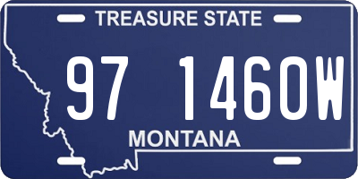 MT license plate 971460W
