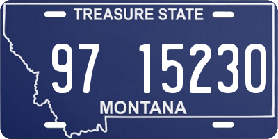 MT license plate 971523O