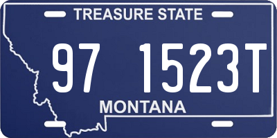 MT license plate 971523T