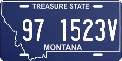 MT license plate 971523V