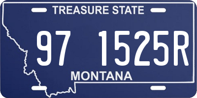 MT license plate 971525R