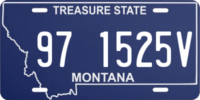 MT license plate 971525V