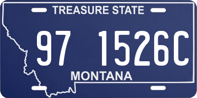 MT license plate 971526C