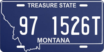 MT license plate 971526T