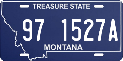 MT license plate 971527A
