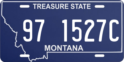 MT license plate 971527C