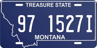 MT license plate 971527I