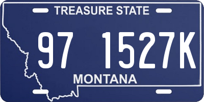 MT license plate 971527K