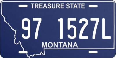 MT license plate 971527L