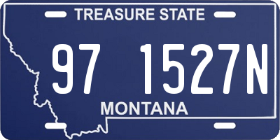 MT license plate 971527N