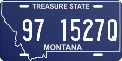 MT license plate 971527Q