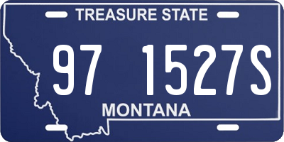 MT license plate 971527S