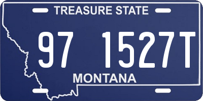 MT license plate 971527T
