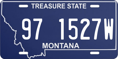 MT license plate 971527W