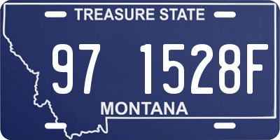 MT license plate 971528F