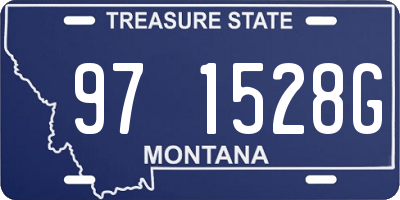 MT license plate 971528G