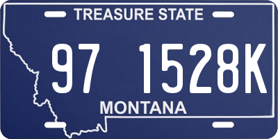 MT license plate 971528K