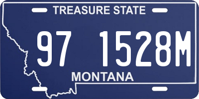 MT license plate 971528M