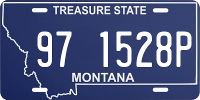 MT license plate 971528P