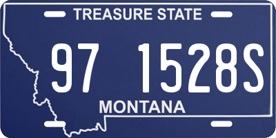MT license plate 971528S