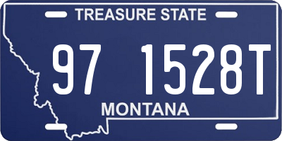 MT license plate 971528T