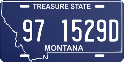 MT license plate 971529D