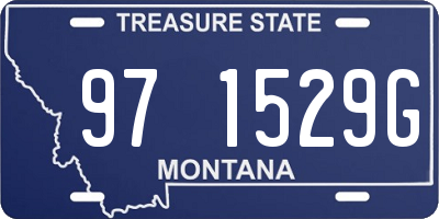 MT license plate 971529G