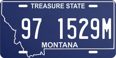 MT license plate 971529M