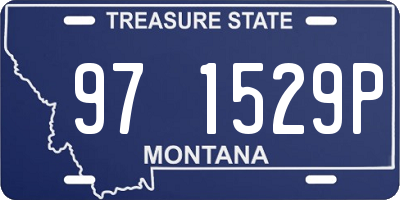 MT license plate 971529P