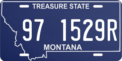 MT license plate 971529R