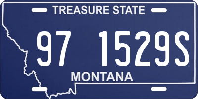 MT license plate 971529S