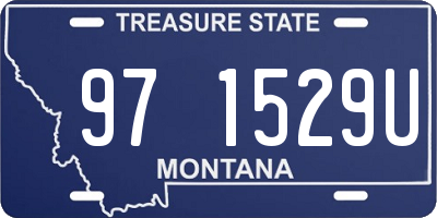 MT license plate 971529U