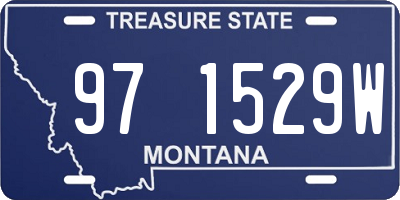 MT license plate 971529W