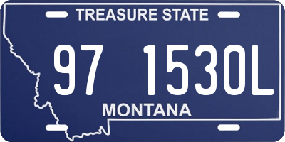 MT license plate 971530L