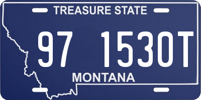 MT license plate 971530T