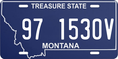 MT license plate 971530V
