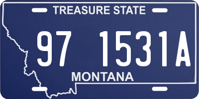 MT license plate 971531A
