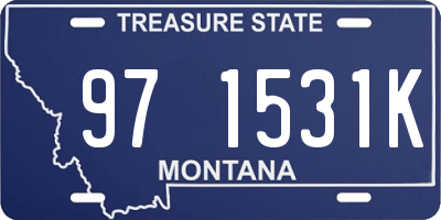 MT license plate 971531K