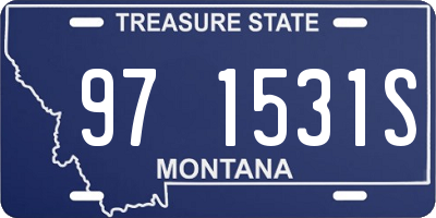 MT license plate 971531S
