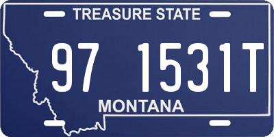 MT license plate 971531T