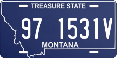 MT license plate 971531V