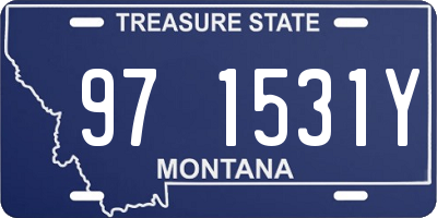 MT license plate 971531Y