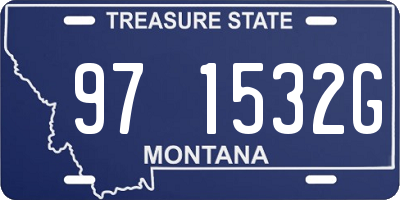 MT license plate 971532G