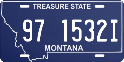 MT license plate 971532I