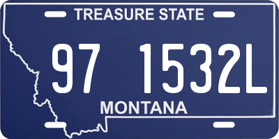 MT license plate 971532L