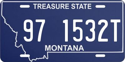 MT license plate 971532T