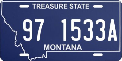 MT license plate 971533A