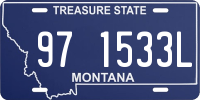 MT license plate 971533L