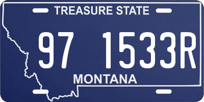 MT license plate 971533R