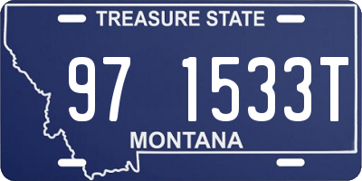 MT license plate 971533T